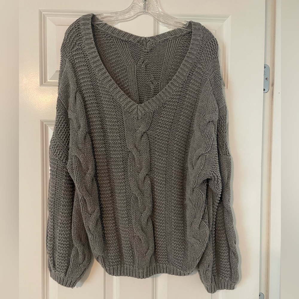 Oversized, slouchy women’s sweater